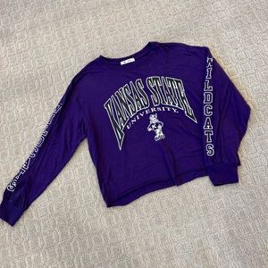 Women’s Kansas State University Long Sleeve Crop Shirt